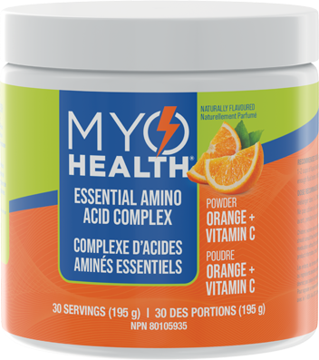 MyoHealth Essential Amino Acid Complex Orange with Vitamin C | Amino Acid Supplement